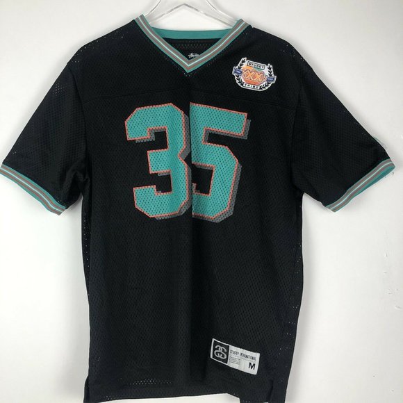 Stussy Tribe Black 2015 Football Mesh Jersey - Picture 8 of 11